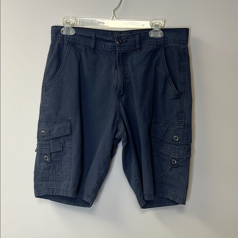 Architect Blue Cargo Shorts with Relaxed Fit
